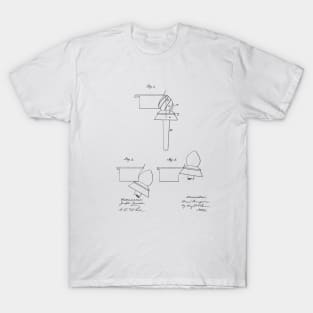 Heel Burnishing Tool Vintage Patent Hand Drawing T-Shirt